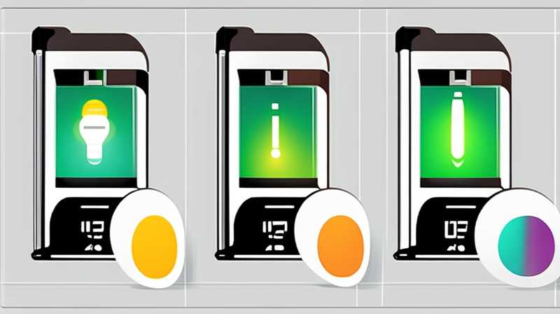 How to display charging status of LED solar lights