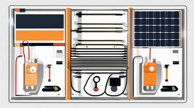 How to replace the exhaust gas under the solar panel