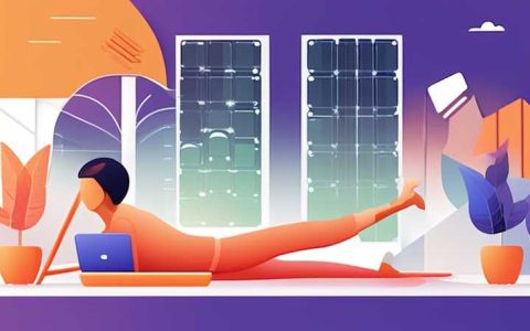 How to do back stretching with solar panels