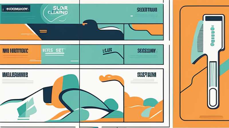 How to set the title of solar cleaning