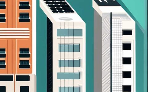 How many high-rise buildings have solar panels?