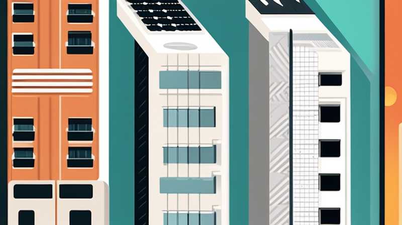 How many high-rise buildings have solar panels?