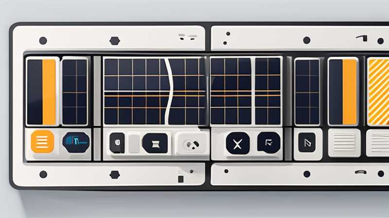 What are the functions of each button on the solar panel?