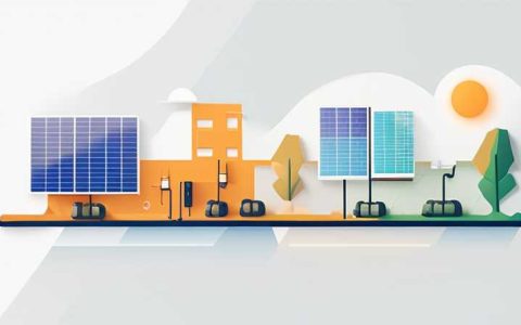 What is solar energy installed on construction sites?