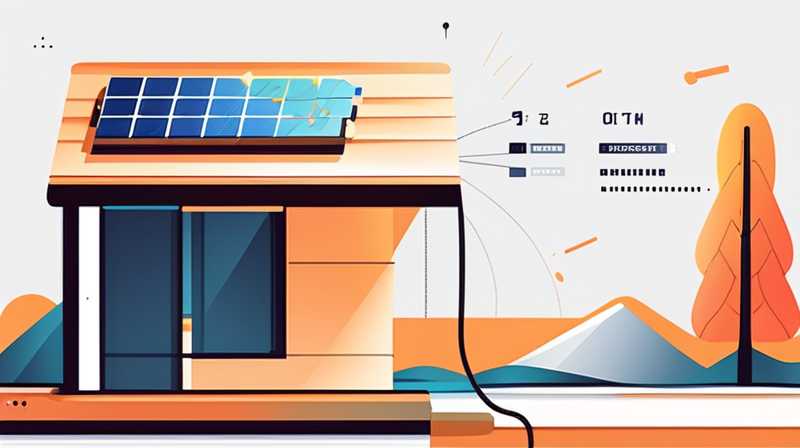 How to connect the thick wire under the solar panel