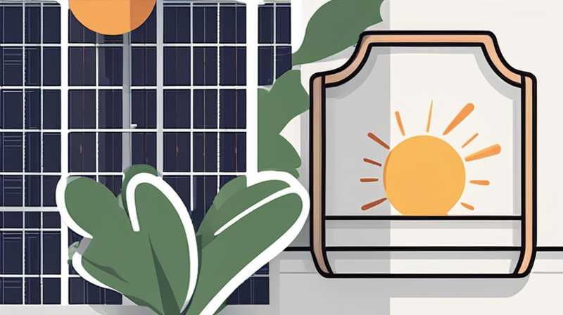 How to install solar lights against the wall