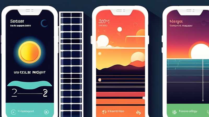 What electricity does a solar cell use at night?