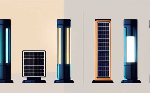 How to install the solar column light source