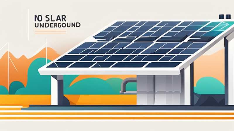 How to install solar underground pipes