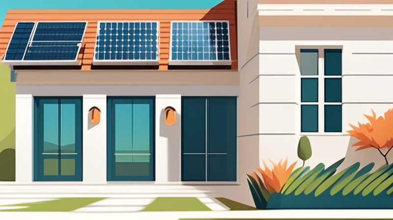 How to install solar energy in villa courtyard