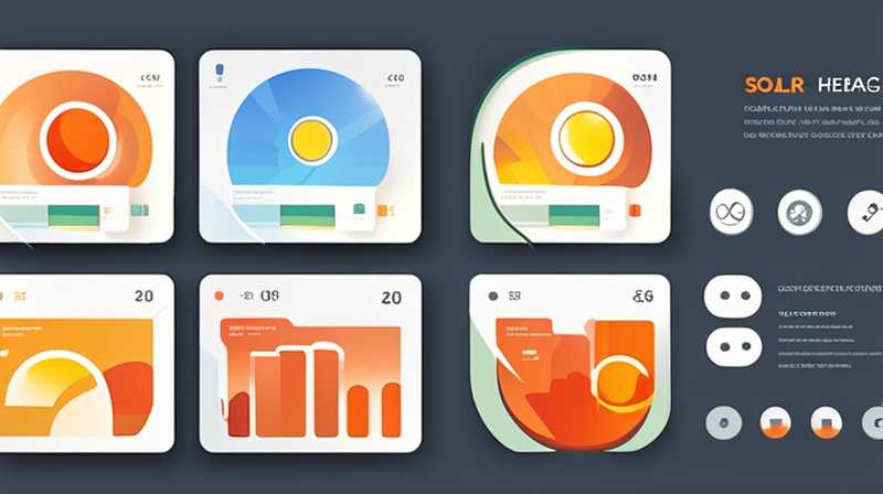 What is the change in solar heating