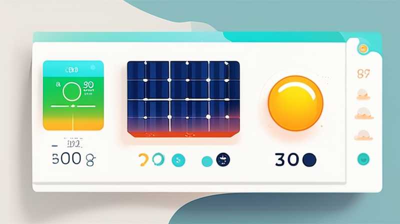 How much is the temperature difference of solar energy?