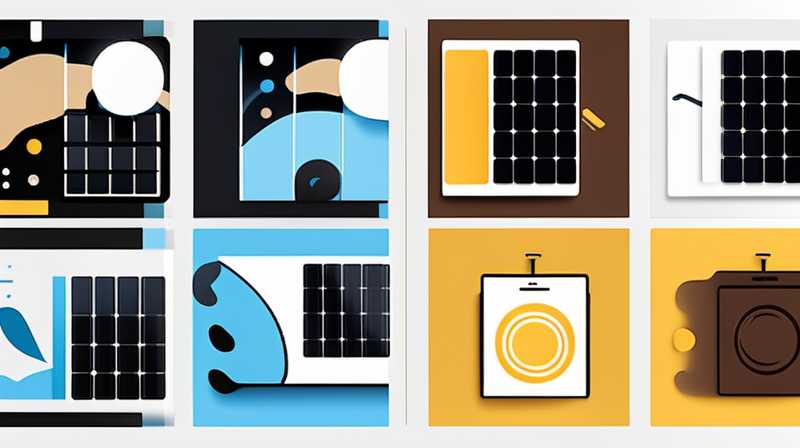 How to connect solar black, brown, yellow and blue