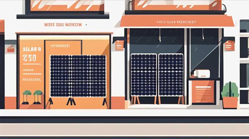 How to install solar energy in a shop on the first floor