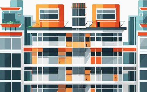 How many floors of a high-rise building usually have solar panels?