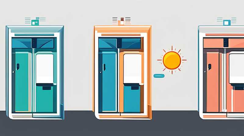 How to open and close the solar door post