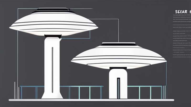 How to turn on the solar garden column light