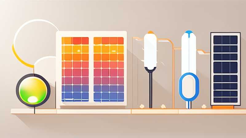 How to make a display light with solar energy