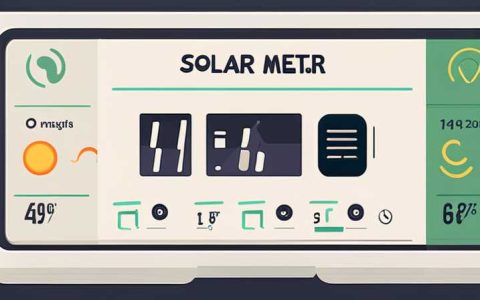 How to connect the solar meter display