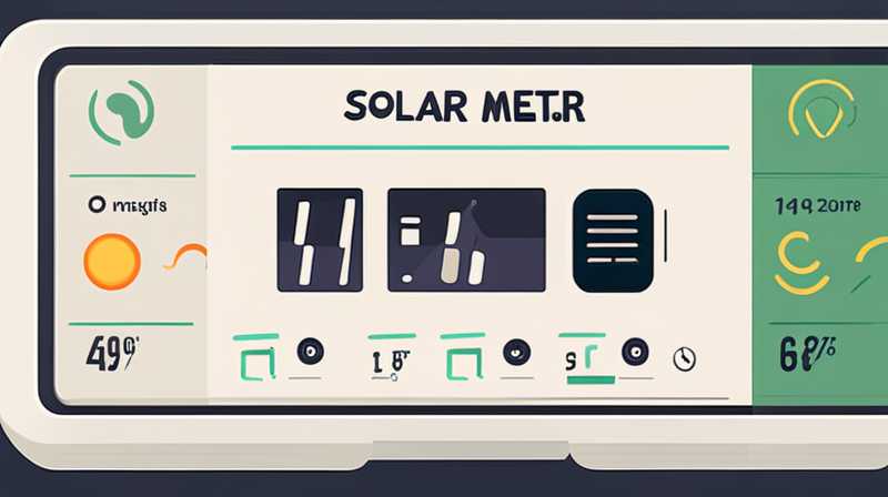 How to connect the solar meter display