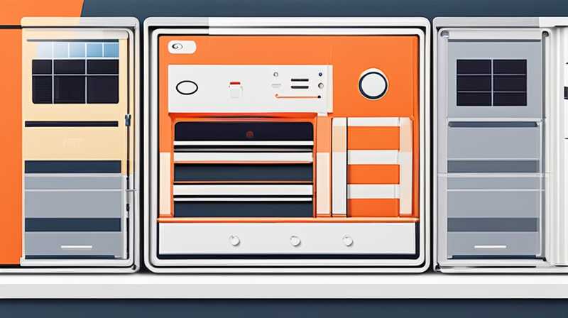 What does the solar control cabinet do?