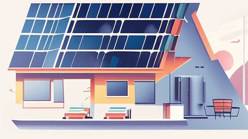 How to connect the solar power supply on the terrace