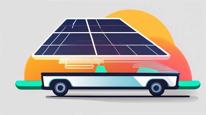 How to thread solar panels into the car