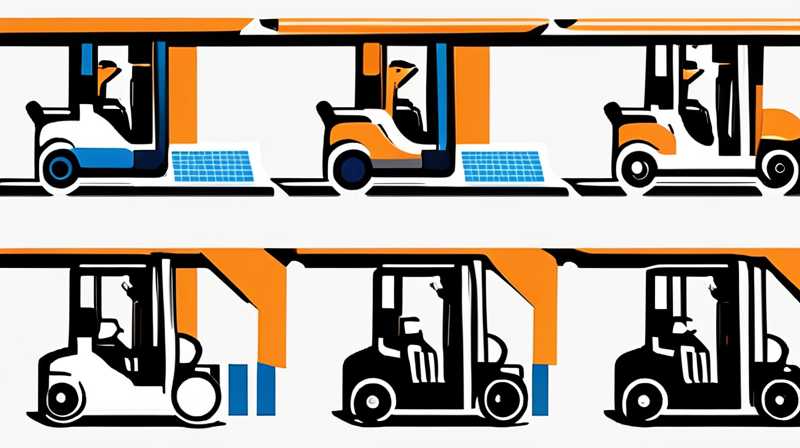 How to turn off the solar light of a small forklift