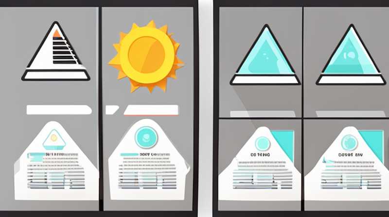 What to do if the solar triangle light is on