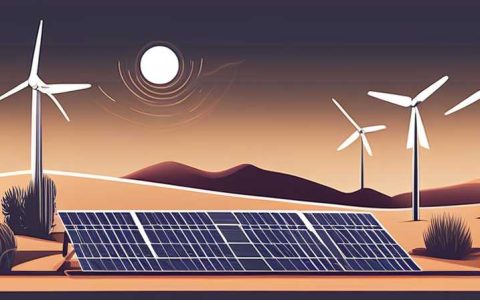 Where is the desert solar energy built?
