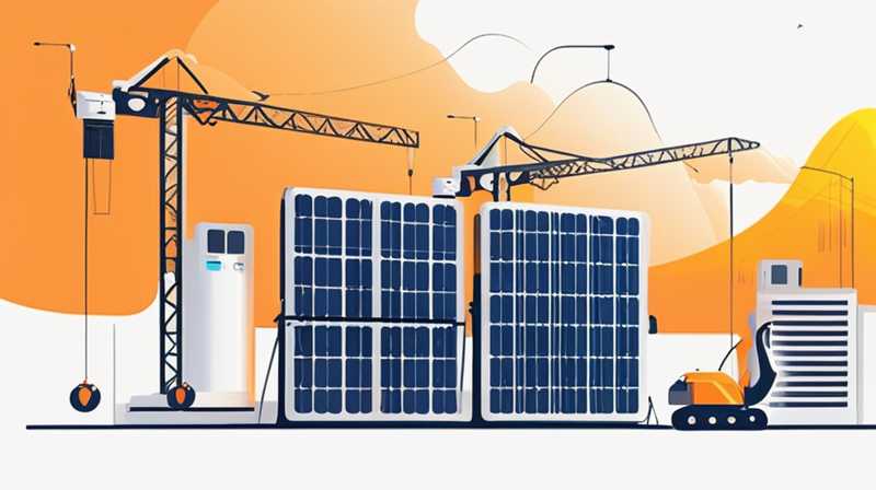 How much does it cost to install solar panels on a crane?