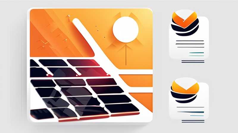 How to make solar energy graphics with blades