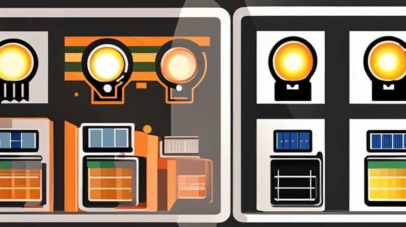 How many watts are the solar lights used in the square?