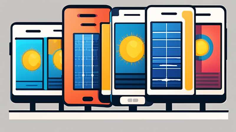 How many watts of solar energy can directly charge a mobile phone