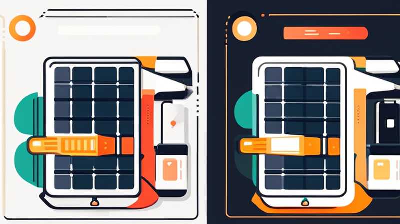 How to adjust the solar battery display