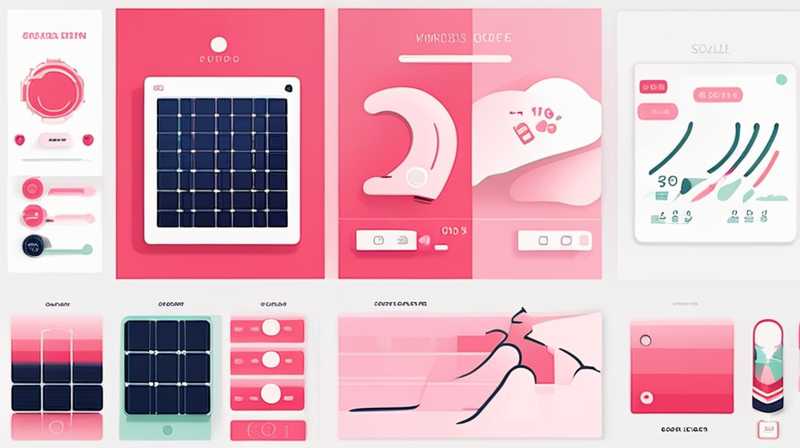 What does the pink solar energy represent?