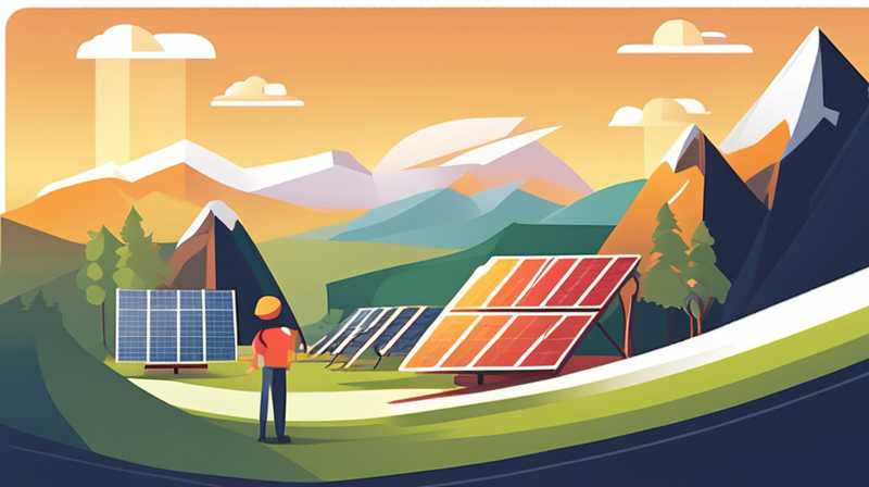 How to make money by installing solar energy on the mountain