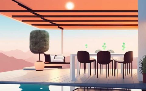 What solar lights should be hung on the terrace