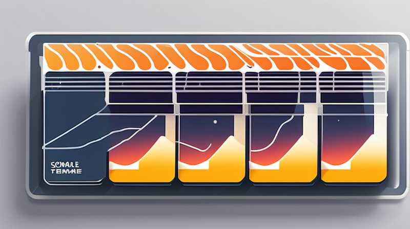 How to set the temperature of solar panel frame