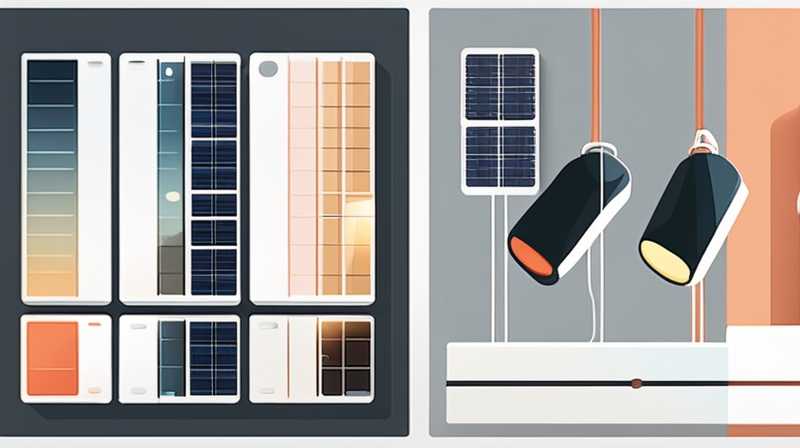 How to install solar lights on high floors