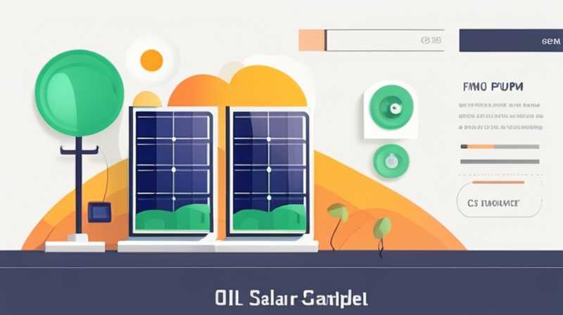 How to make a solar oil pump