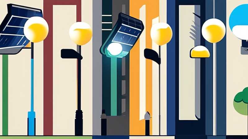 How to connect three light source solar street light