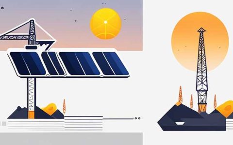 Tower crane visualizes how solar charging works