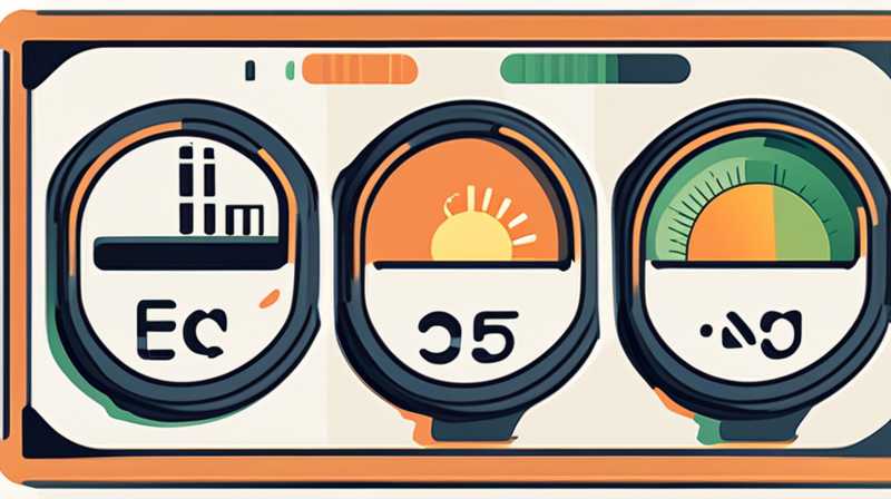 What does ez mean when solar meter appears