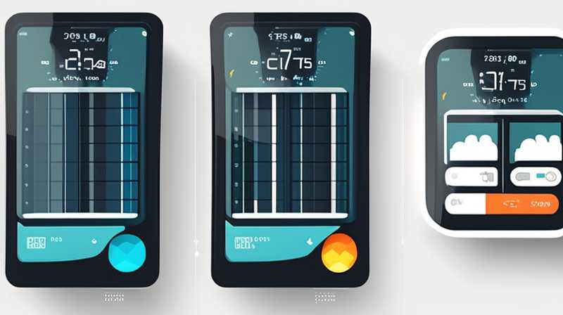 How to install solar temperature display