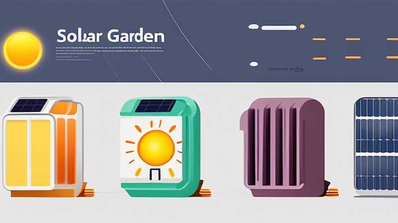 What are the solar garden lights?