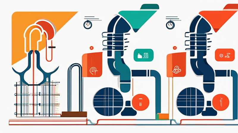 How to connect the solar exhaust valve to the pipeline