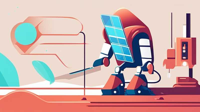 How to clean solar panels with robots