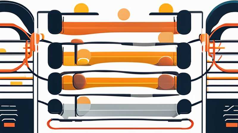 How to connect four of the seven solar power lines