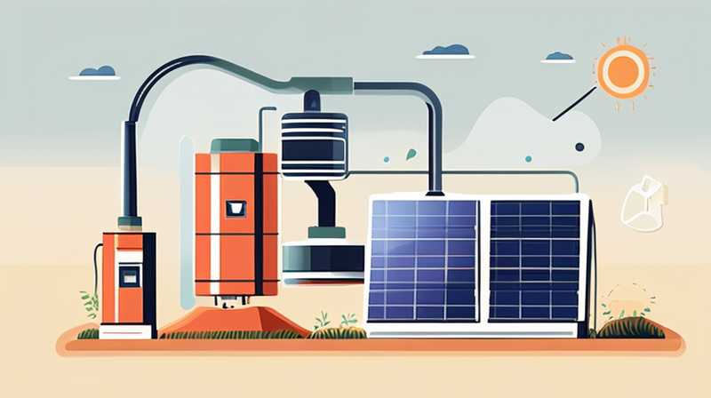 What kind of solar pump is used for large tanks